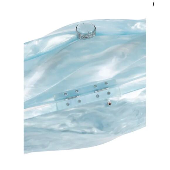 NEW Cult Gaia Juliet Shoulder Bag in Hydrangea Blue - Picture 3 of 10